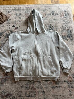 Lululemon city Light Gray Zip-Up Hoodie